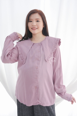Baju Hamil Menyusui Mika Blouse - BLJ 466 Pink
